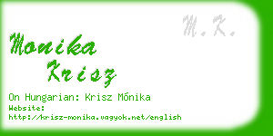 monika krisz business card